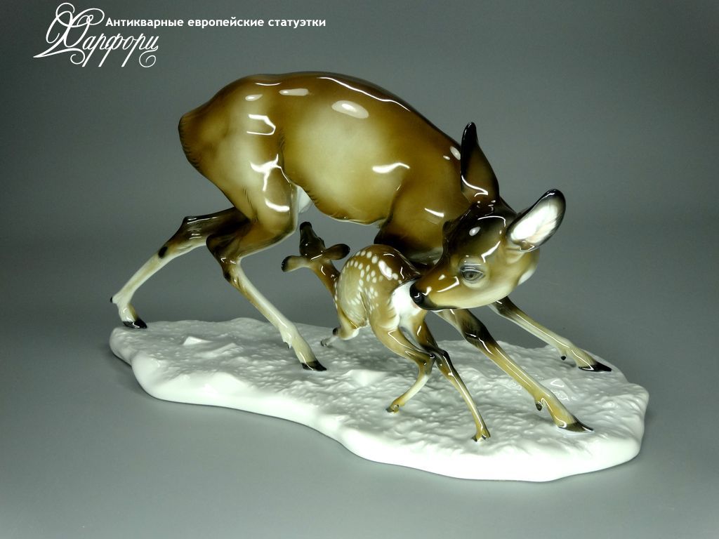 Купить фарфоровые статуэтки Rosenthal Олениха с олененком